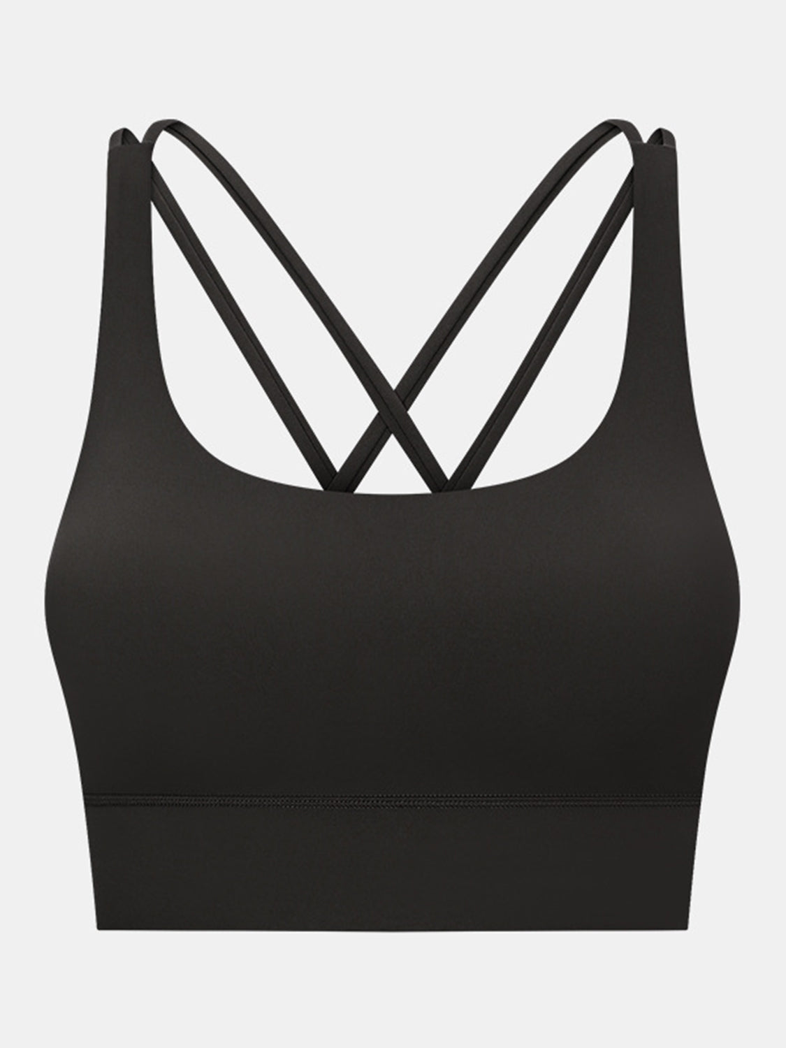 Crisscross Scoop Neck Active Bra