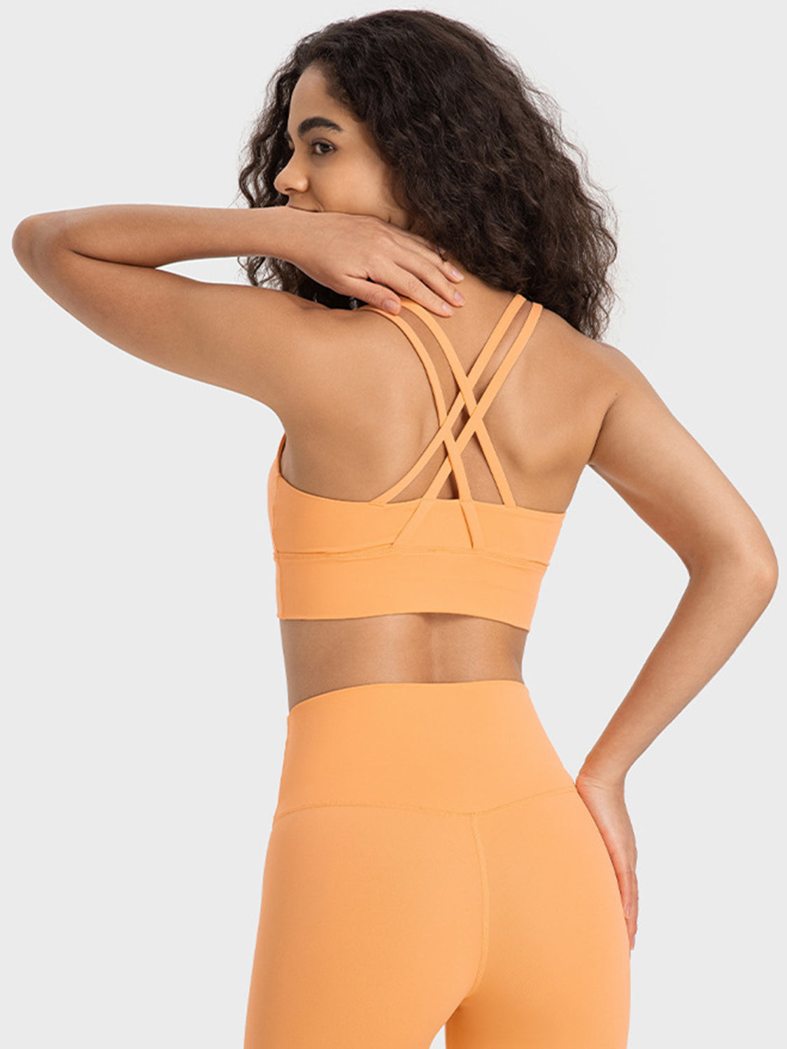 Crisscross Scoop Neck Active Bra