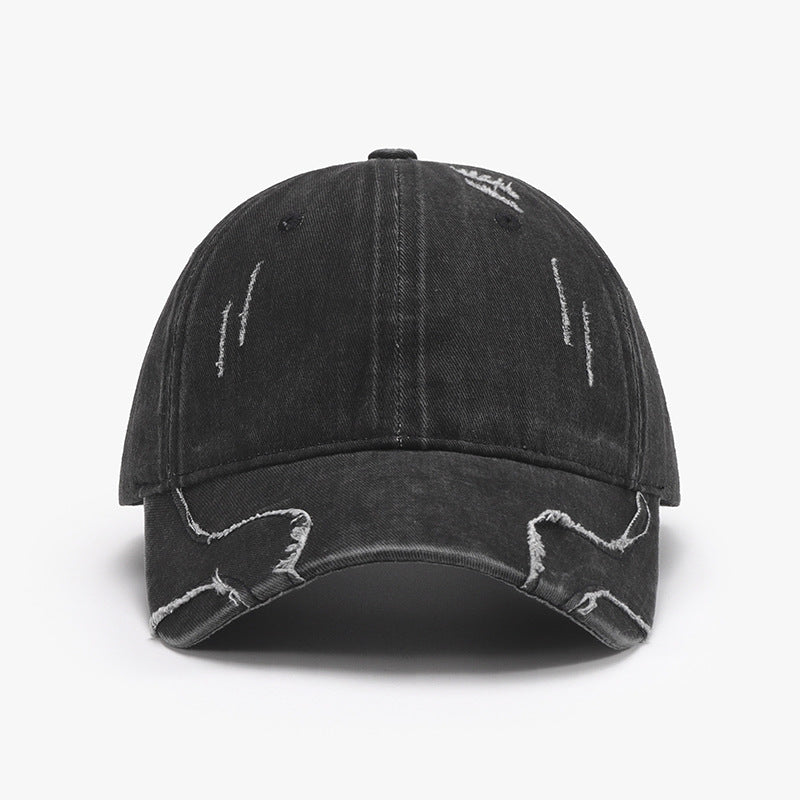 Raw Hem Adjustable Cap