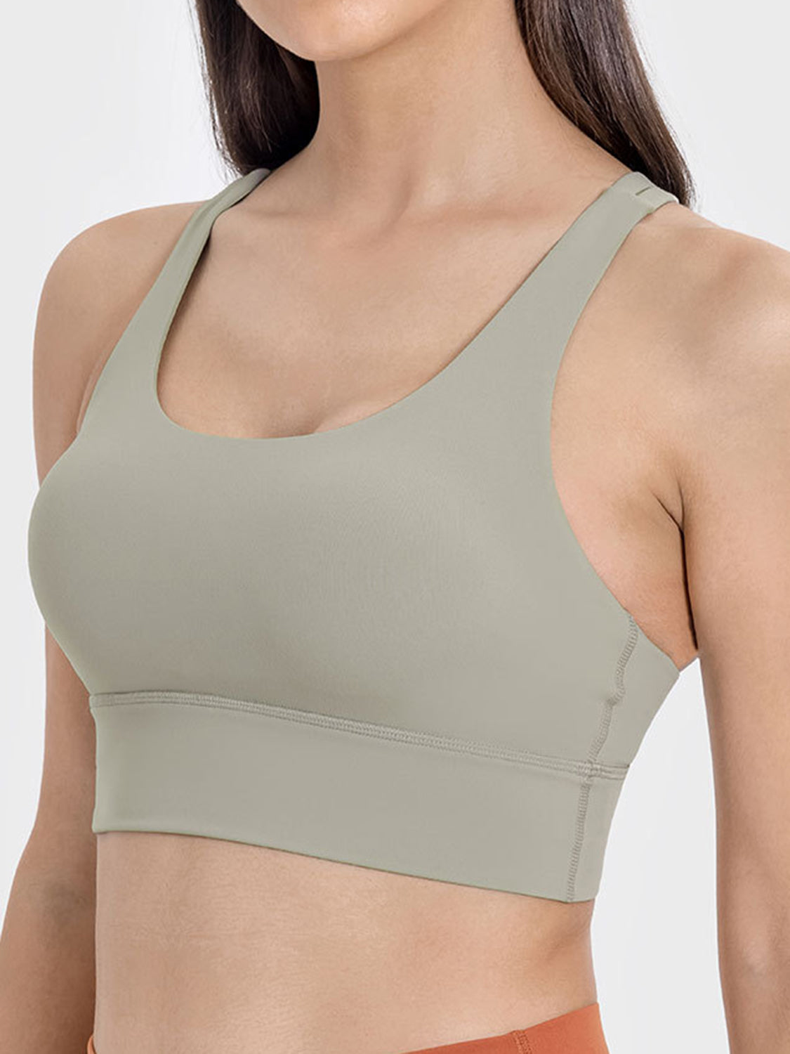 Crisscross Scoop Neck Active Bra