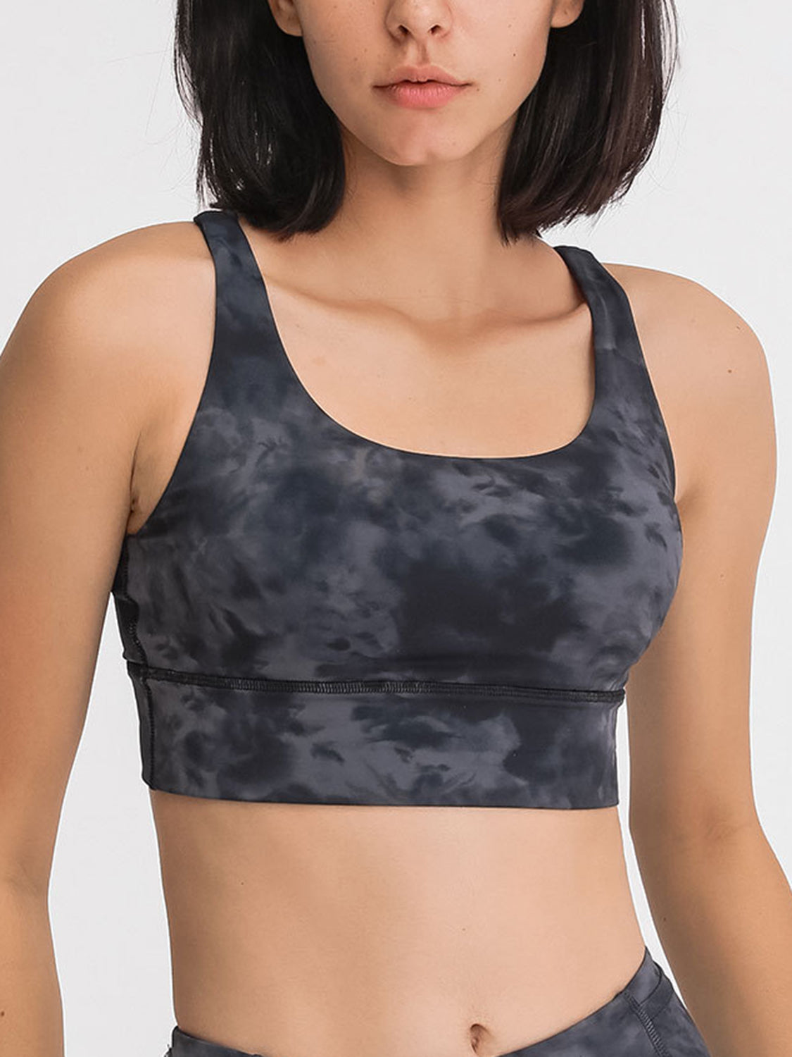 Crisscross Scoop Neck Active Bra