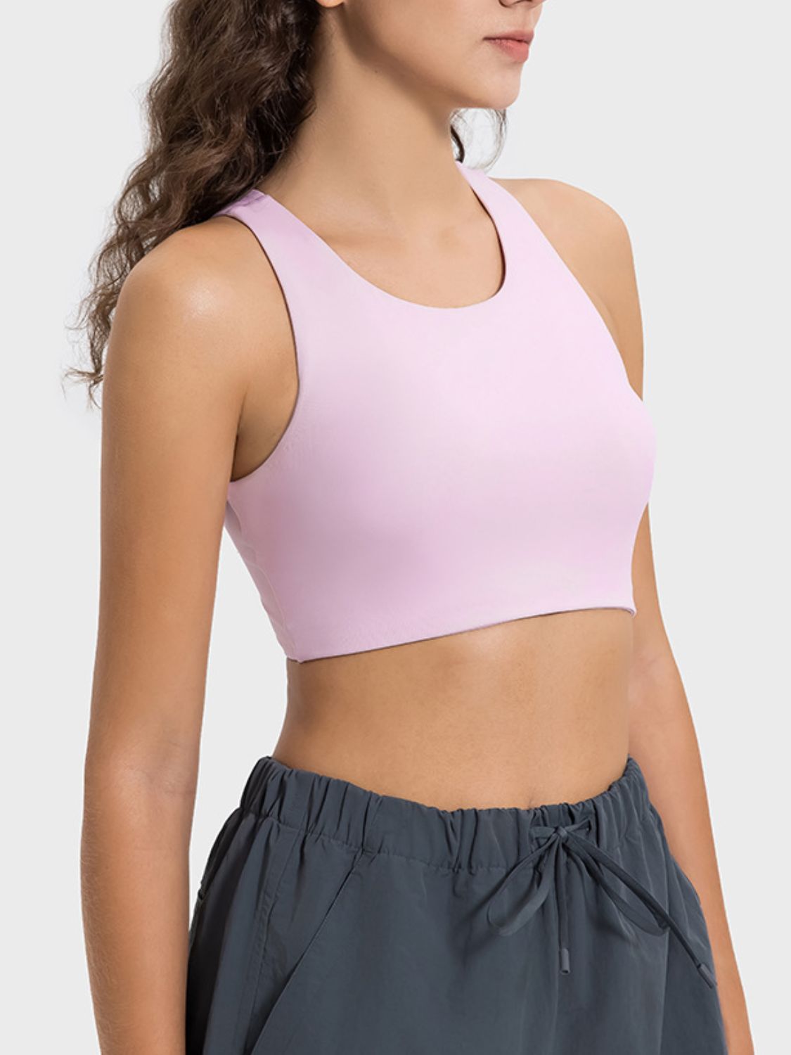 Cutout Round Neck Active Tank