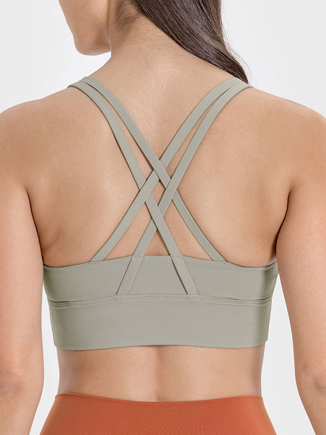 Crisscross Scoop Neck Active Bra