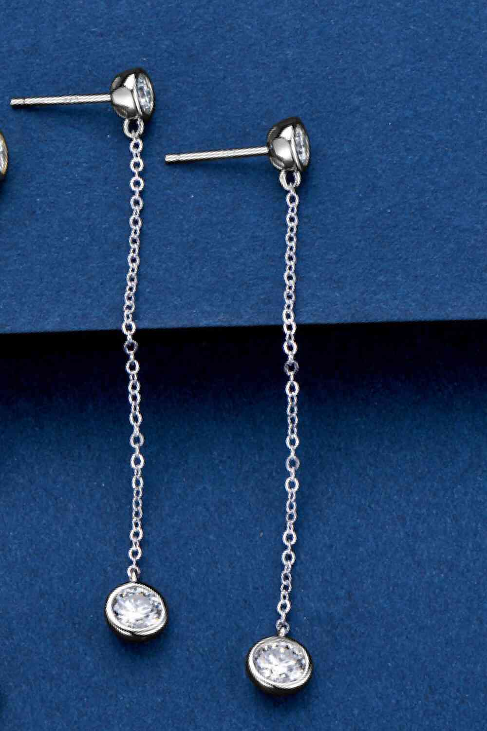 Adored Moissanite Chain Earrings